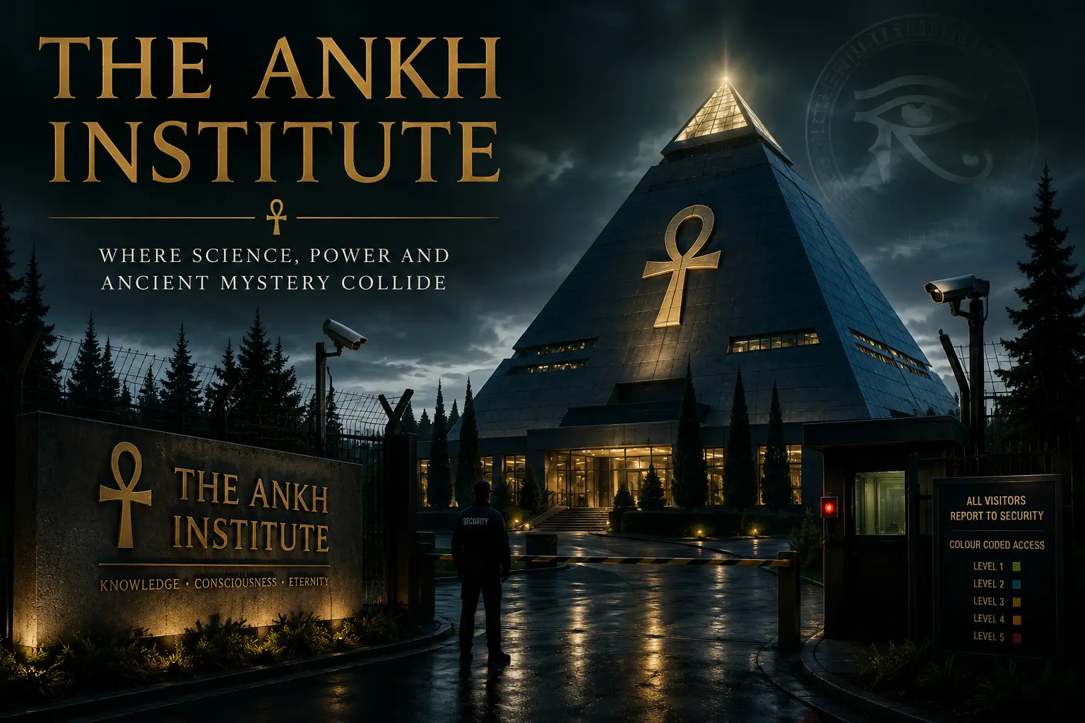 Jonathan Chambers studying MRI brain scans and confidential medical records as he uncovers a hidden conspiracy at the Ankh Institute.