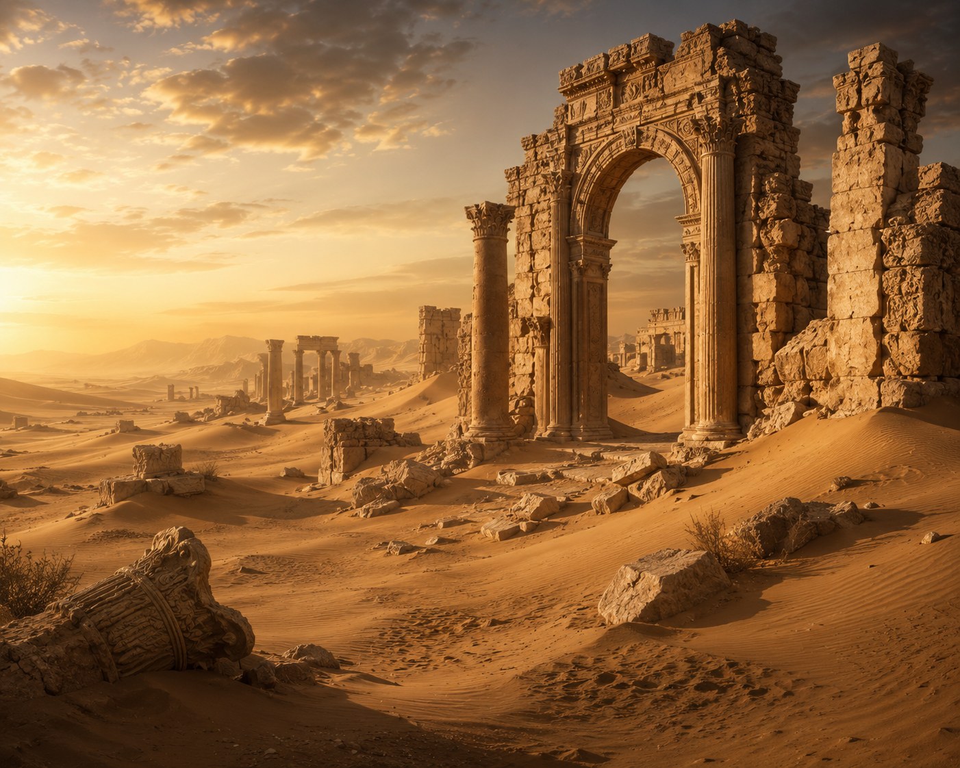 Ancient desert ruins